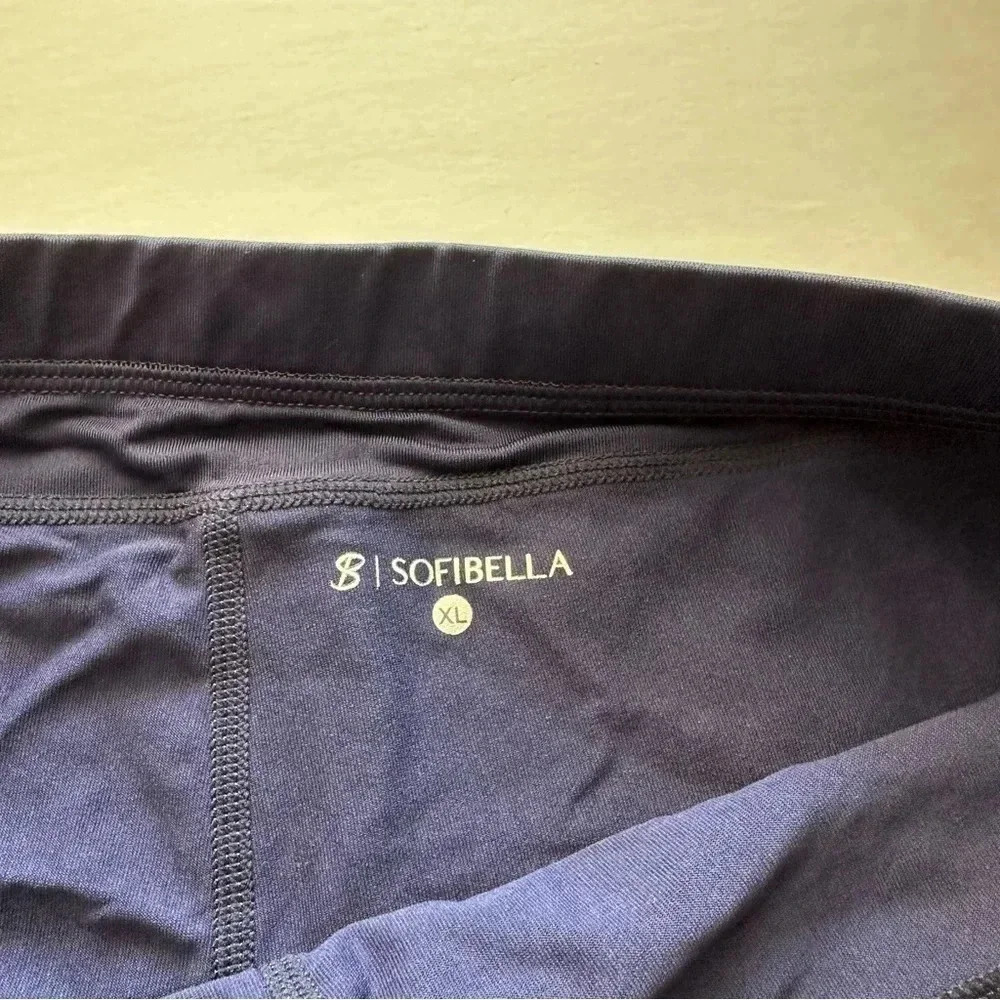 Sofibella Navy Blue‎ Animal Print Skort Size XL - Picture 3 of 6